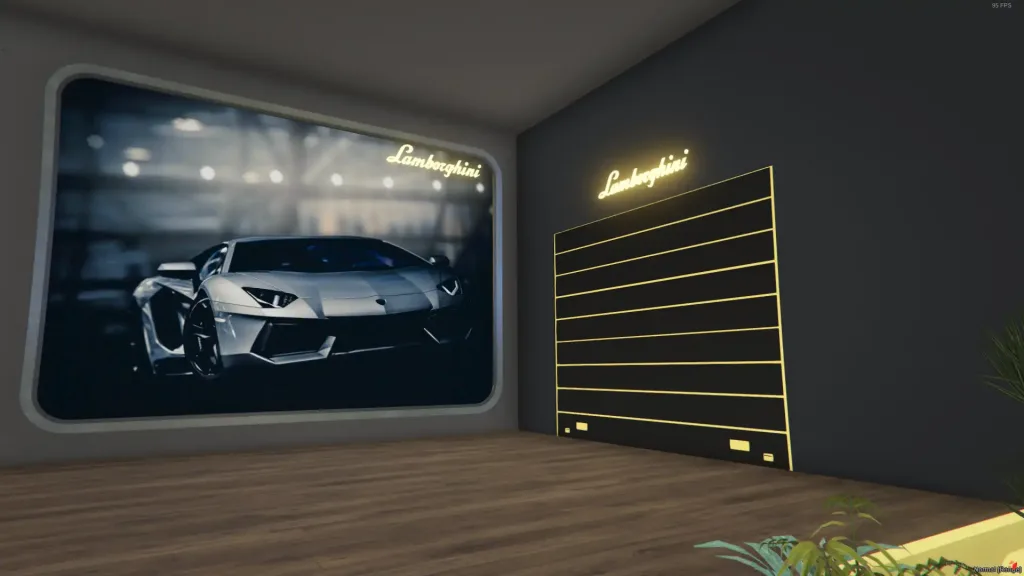 Lamborghini car dealer FiveM MLO download