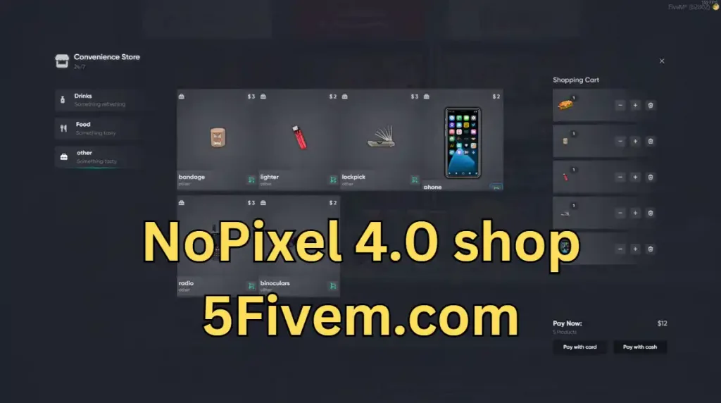 Nopixel 4.0 Inspired Shop Script FiveM