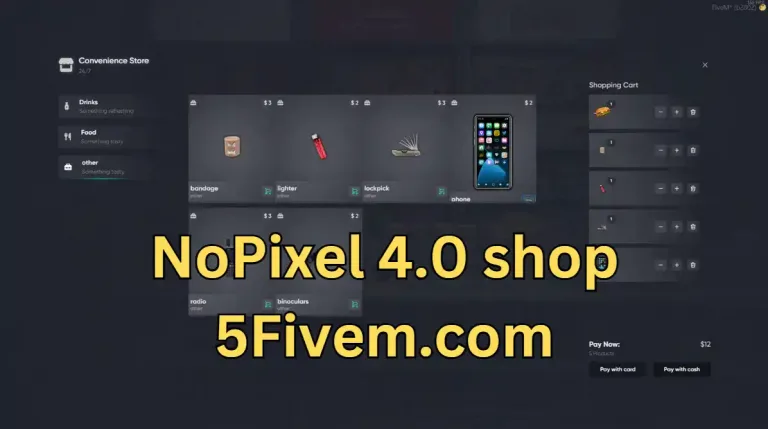 Nopixel 4.0 Inspired Shop Script FiveM